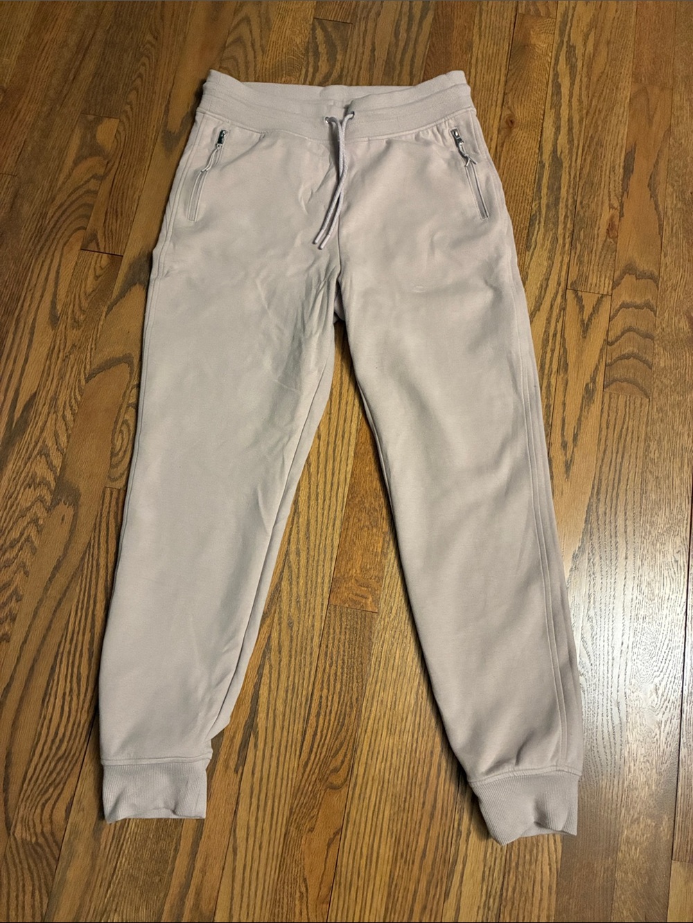 high waisted Jogger Sweatpants in mauve pink